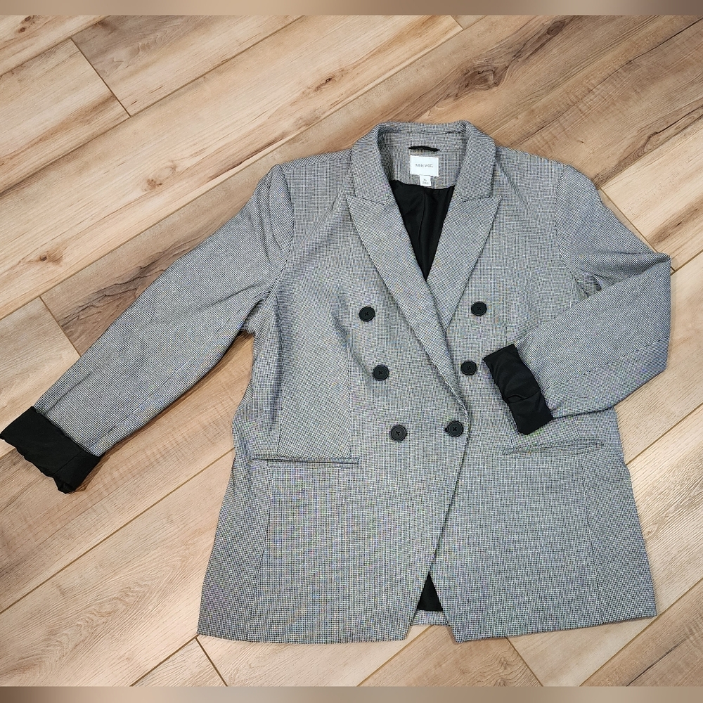 NWOT Nine West Hound's Tooth Women's Blazer